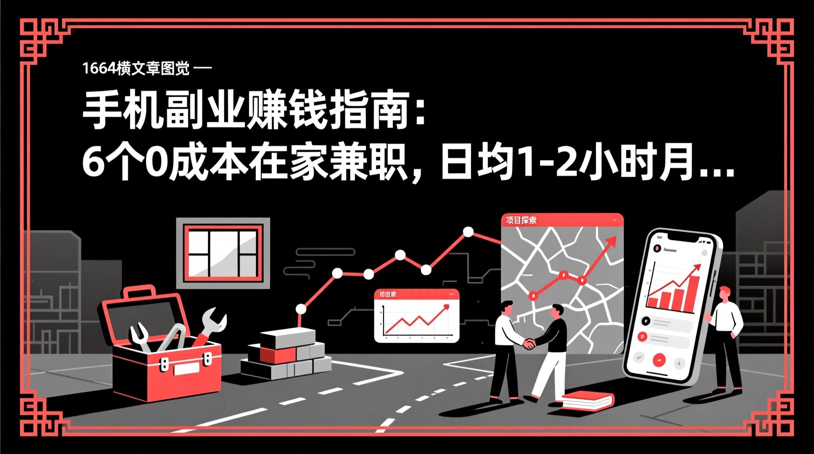 手机副业赚钱指南：6个0成本在家兼职，日均1-2小时月入3000+