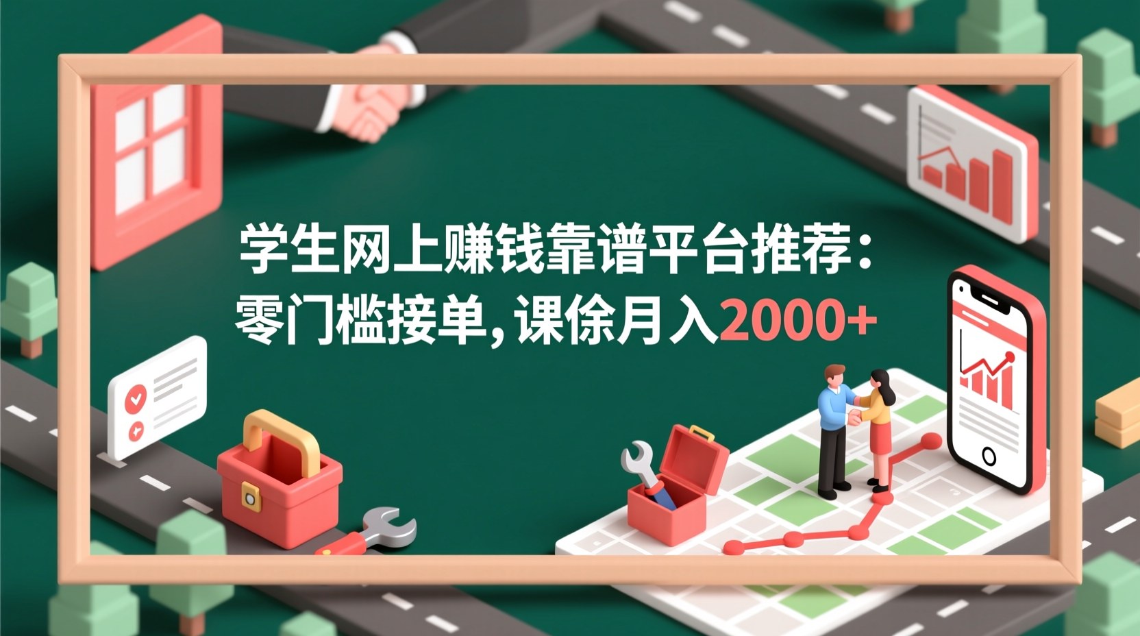 学生网上赚钱靠谱平台推荐：零门槛接单，课余月入2000+