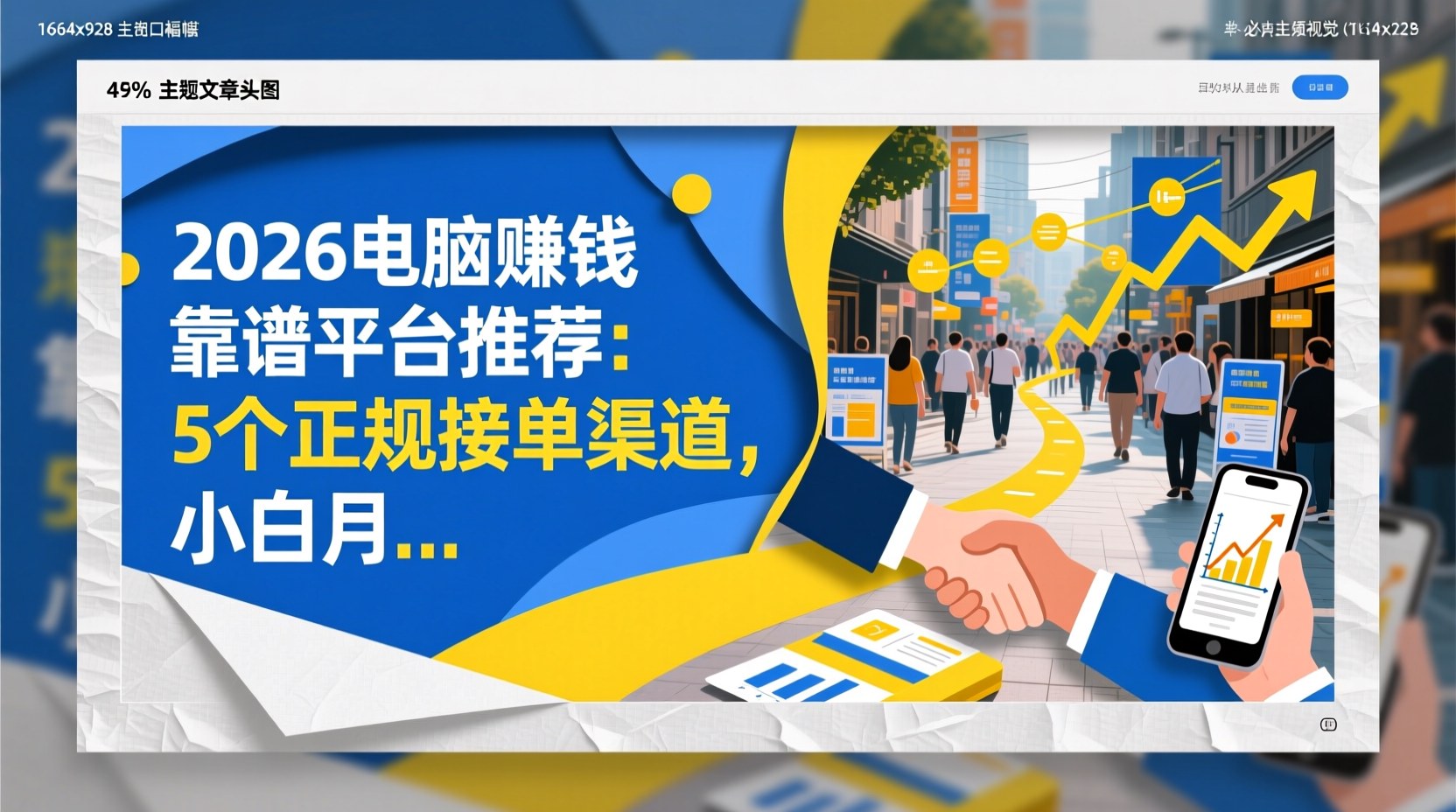 2026电脑赚钱靠谱平台推荐：5个正规接单渠道，小白月入3000+