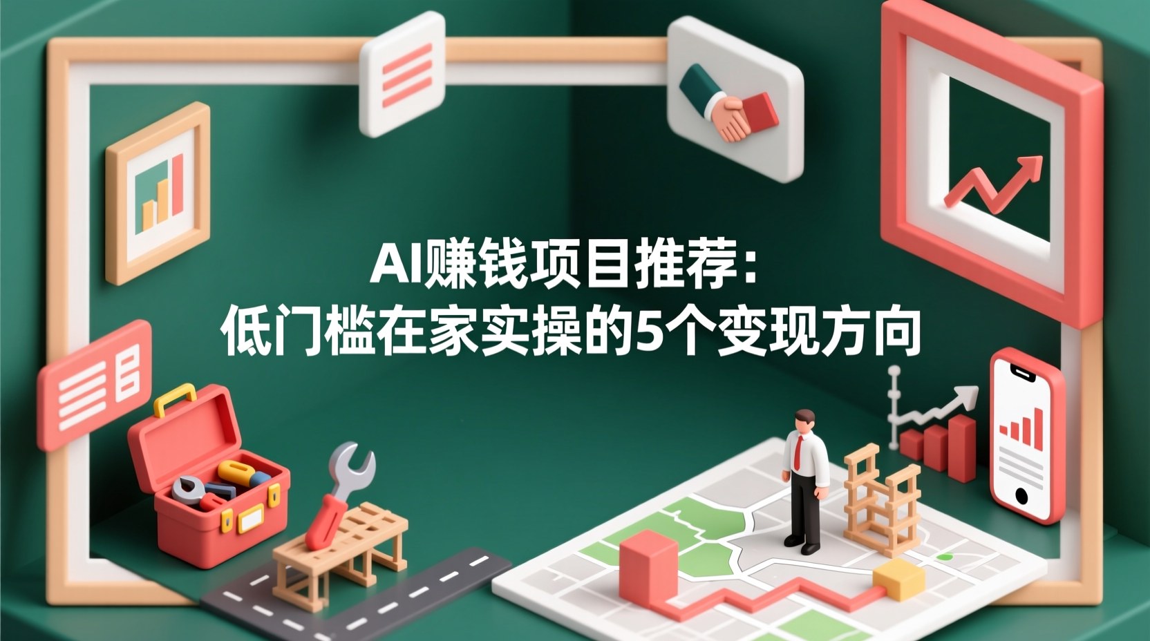 AI赚钱项目推荐：低门槛在家实操的5个变现方向