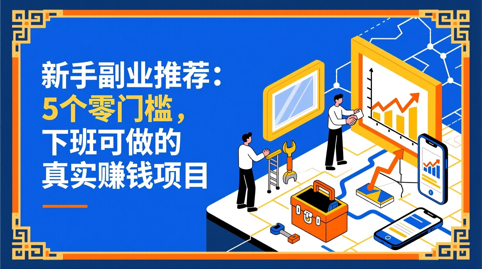 新手副业推荐：5个零门槛下班可做的真实赚钱项目