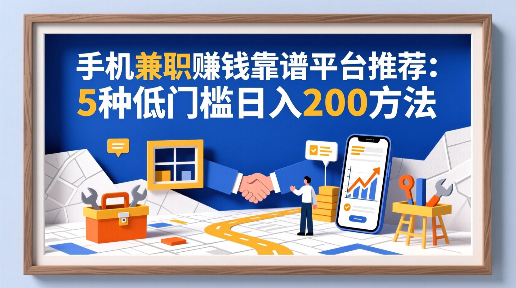 手机兼职赚钱靠谱平台推荐：5种低门槛日入200方法