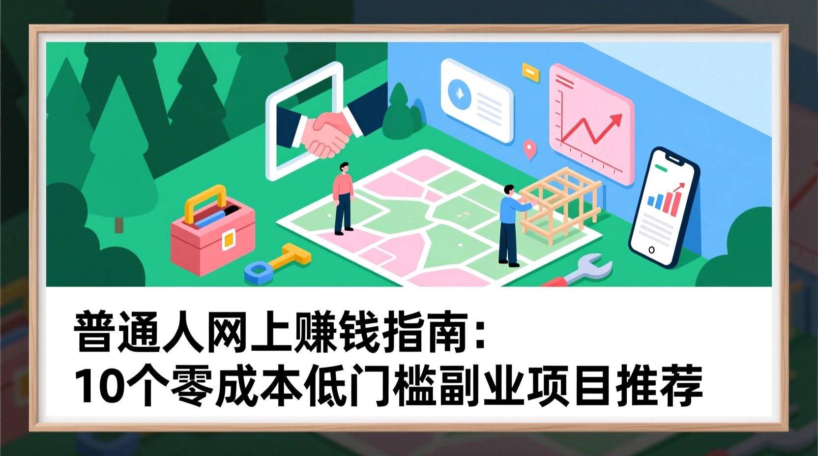 普通人网上赚钱指南：10个零成本低门槛副业项目推荐
