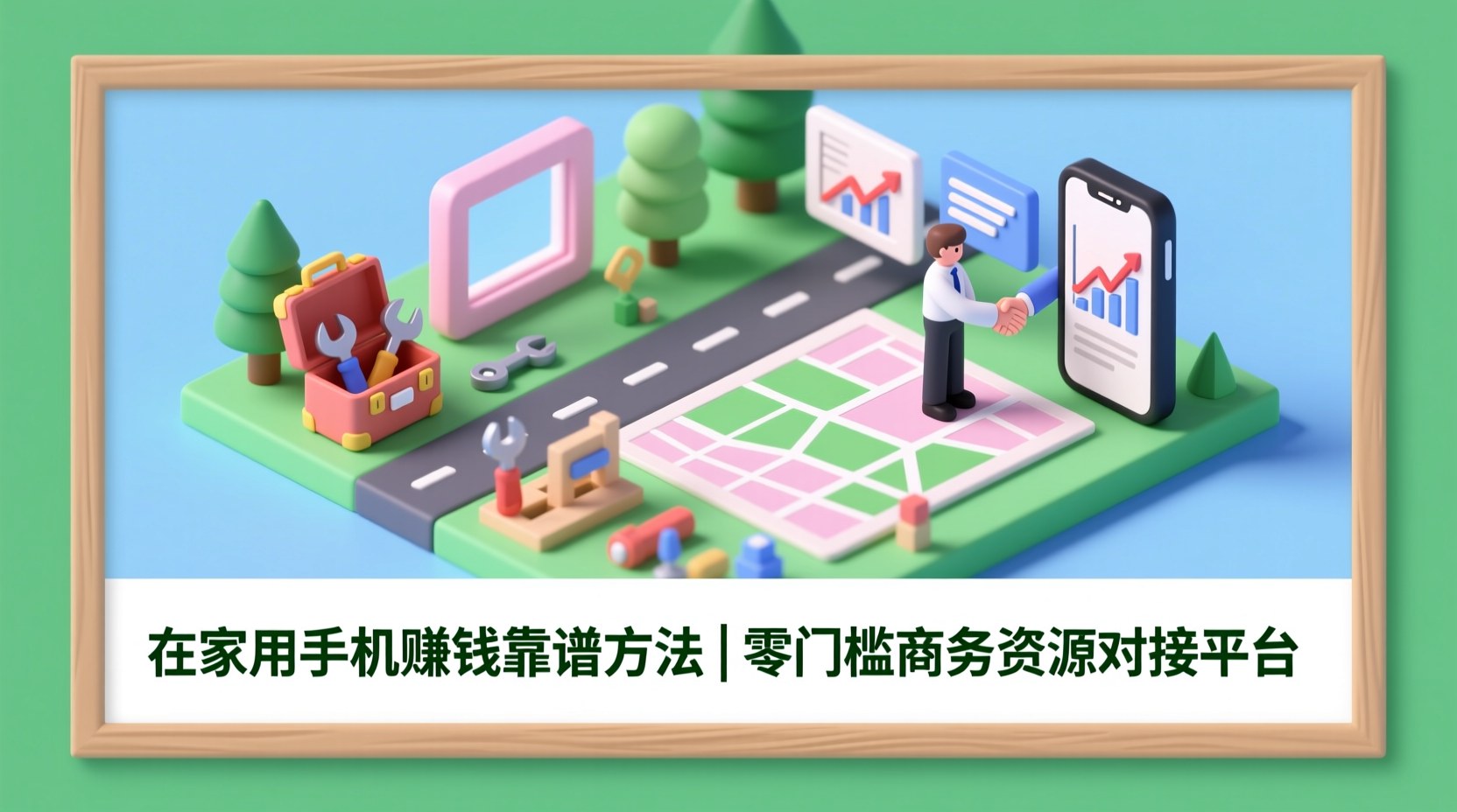 在家用手机赚钱靠谱方法｜零门槛商务资源对接平台