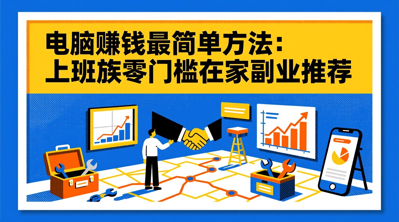 电脑赚钱最简单方法：上班族零门槛在家副业推荐