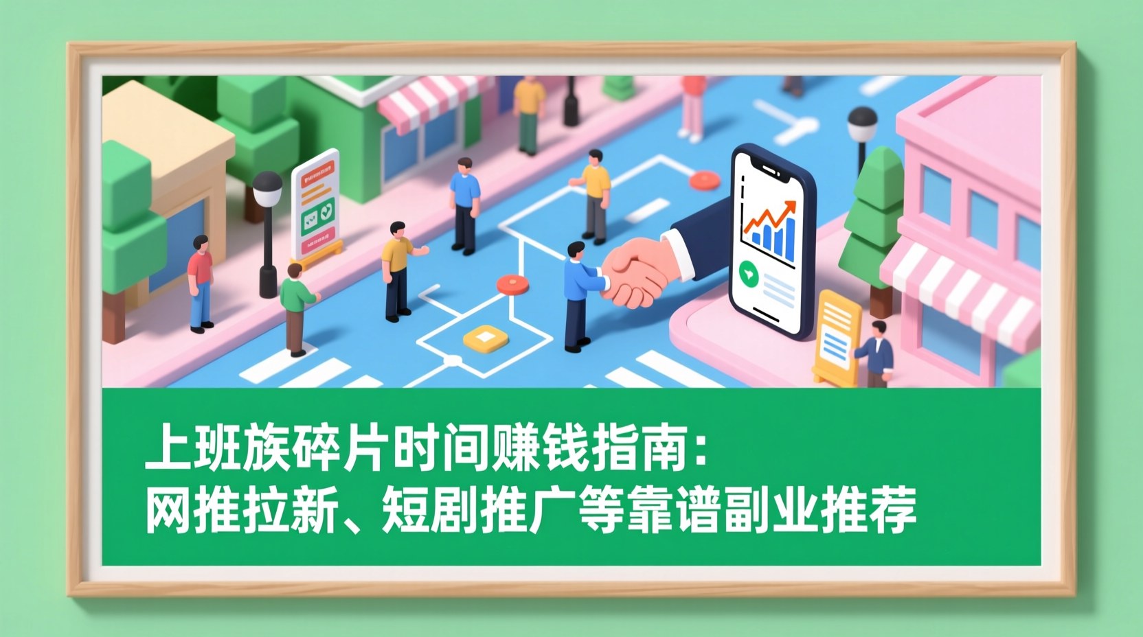 上班族碎片时间赚钱指南：网推拉新、短剧推广等靠谱副业推荐