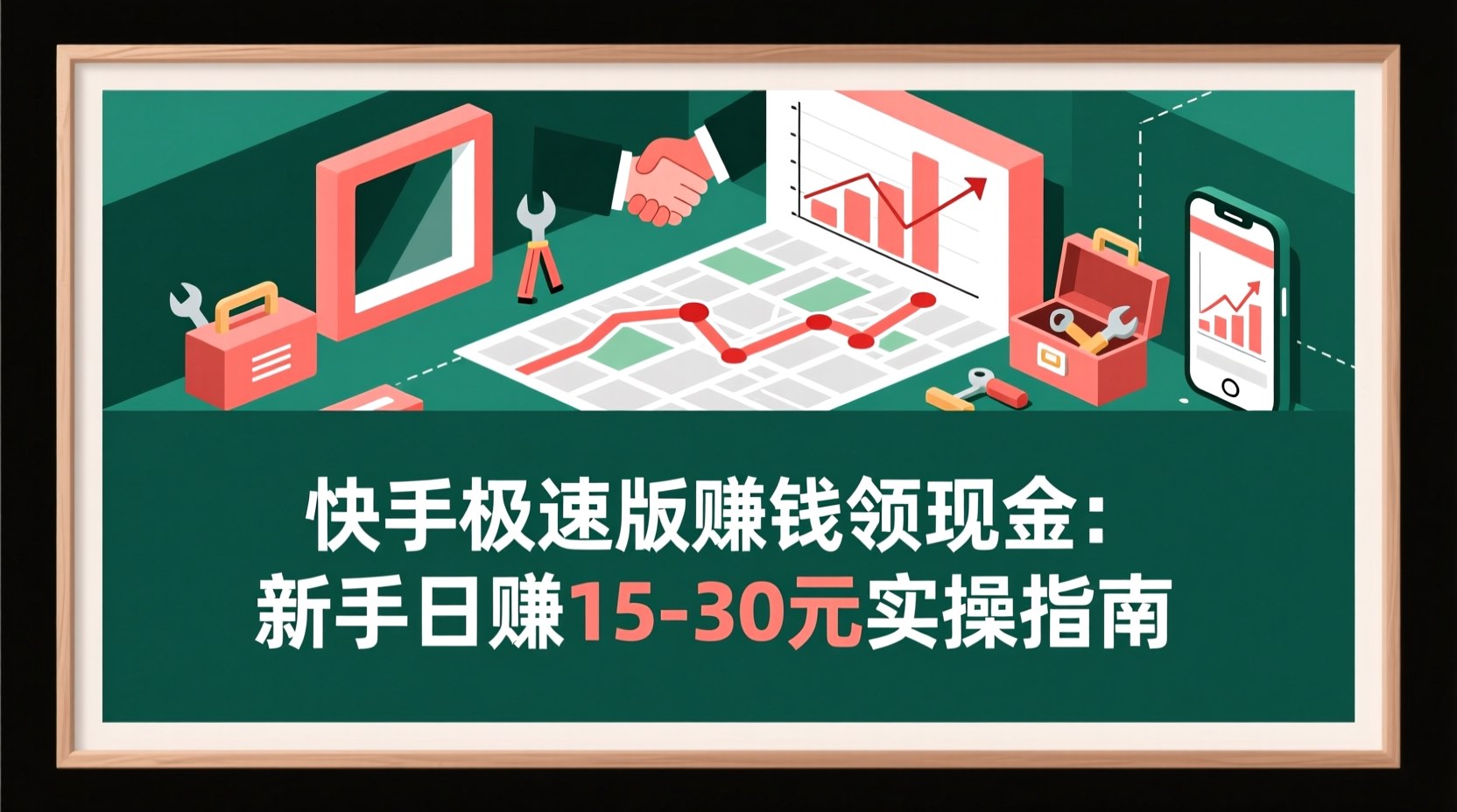 快手极速版赚钱领现金：新手日赚15-30元实操指南