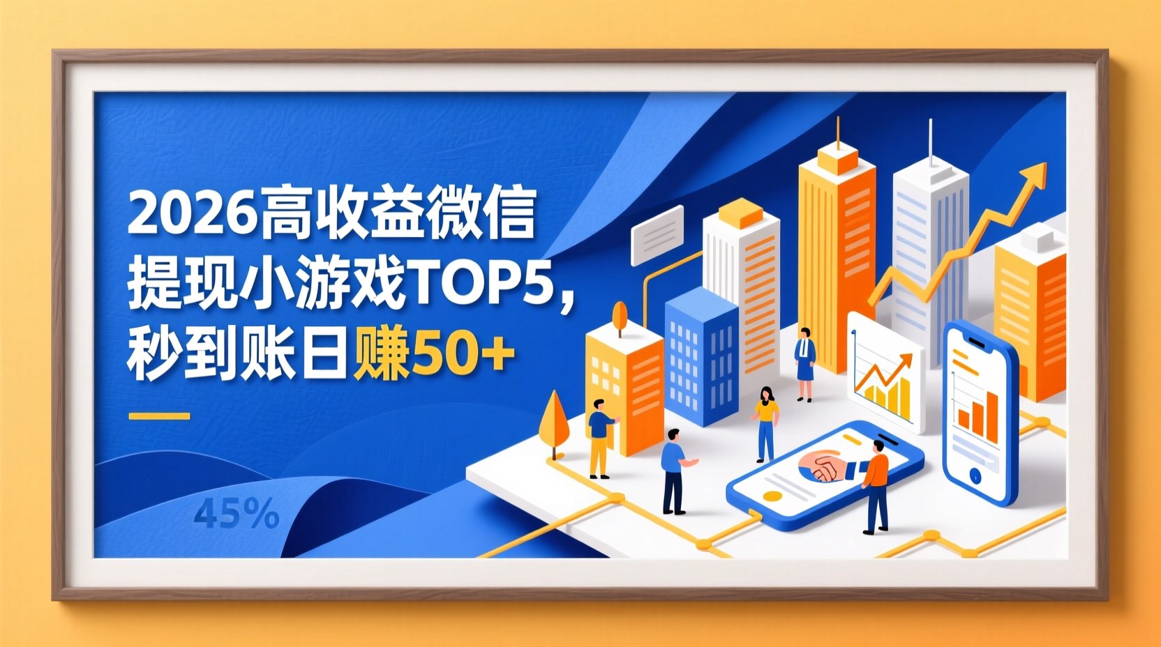 2026高收益微信提现小游戏TOP5，秒到账日赚50+