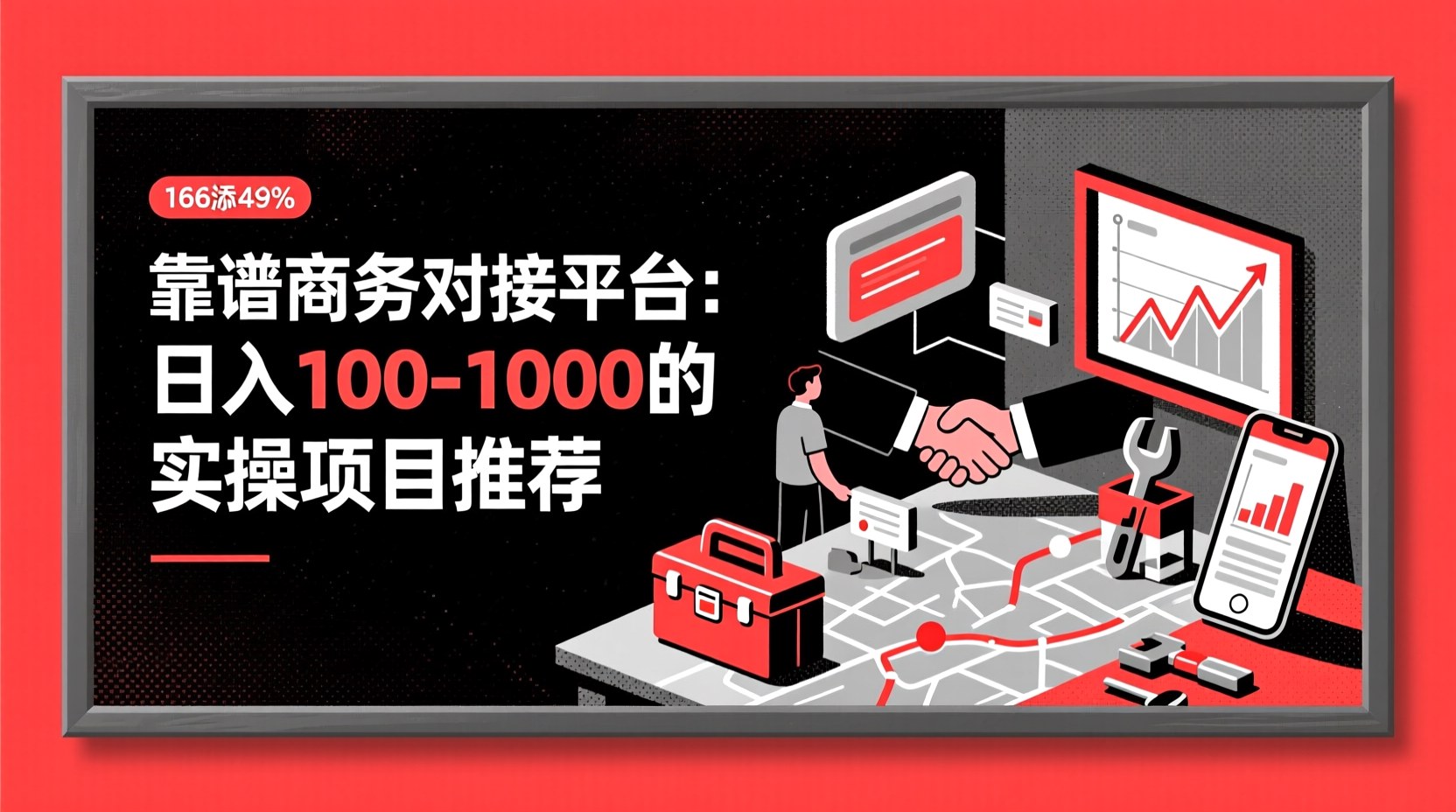 靠谱商务对接平台：日入100-1000的实操项目推荐