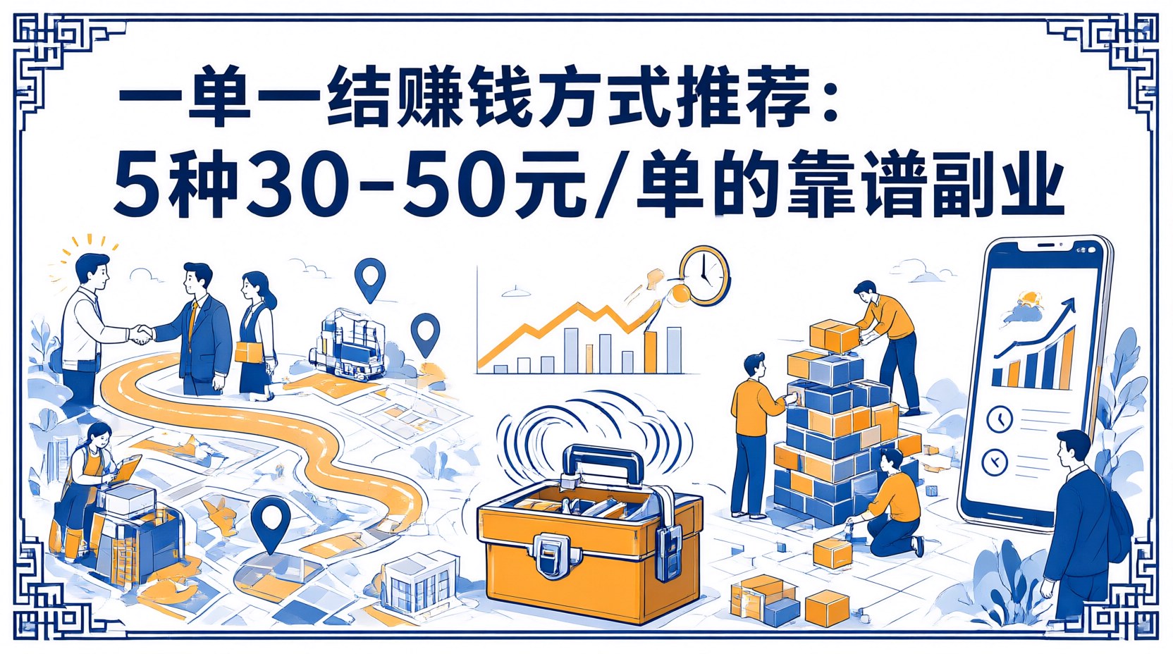 一单一结赚钱方式推荐：5种30-50元/单的靠谱副业