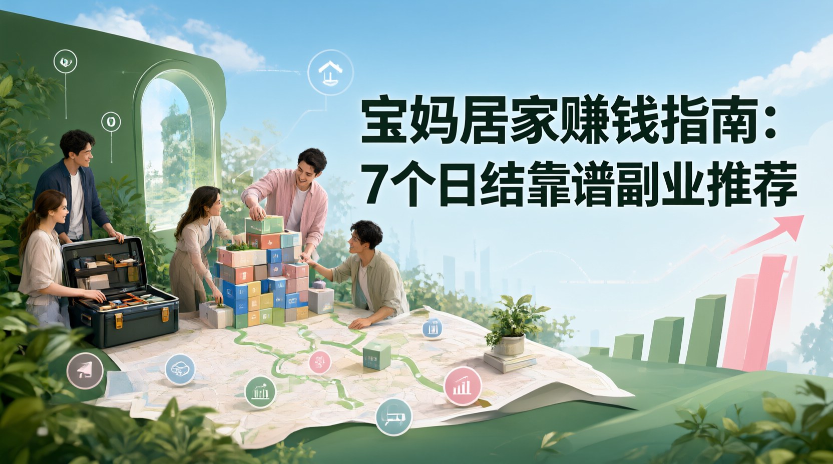 宝妈居家赚钱指南：7个日结靠谱副业推荐