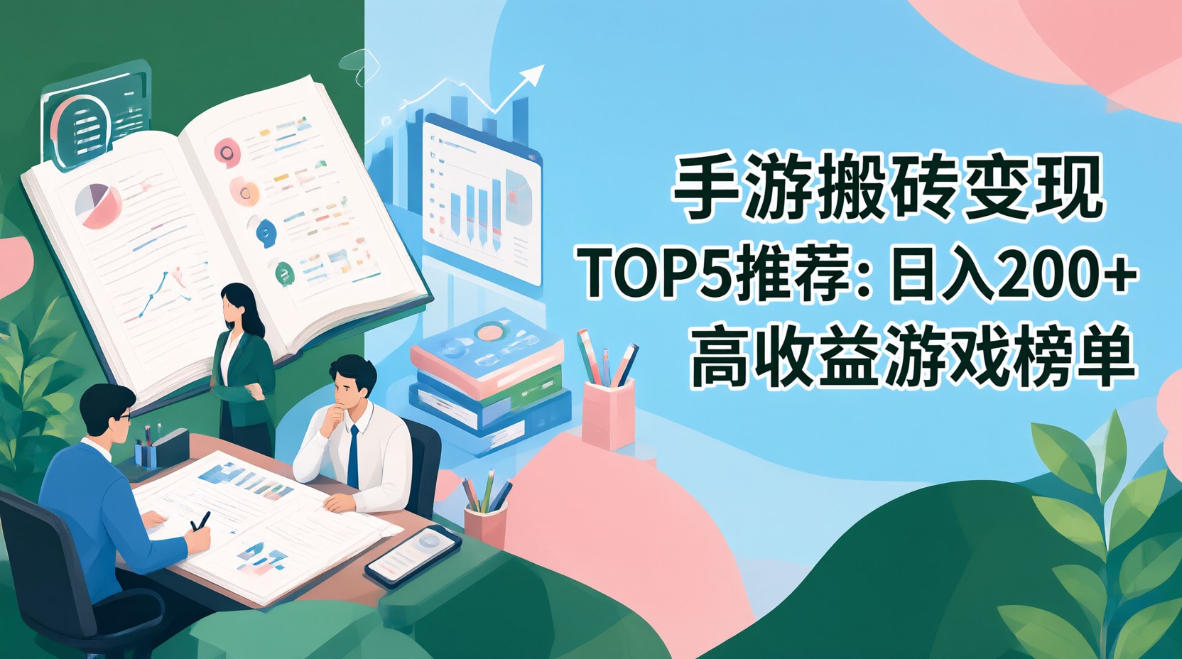 手游搬砖变现TOP5推荐：日入200+高收益游戏榜单