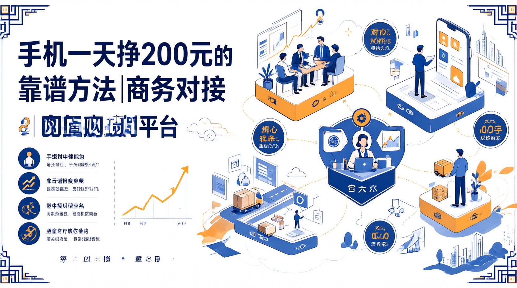 手机一天挣200元的靠谱方法｜商务对接变现平台