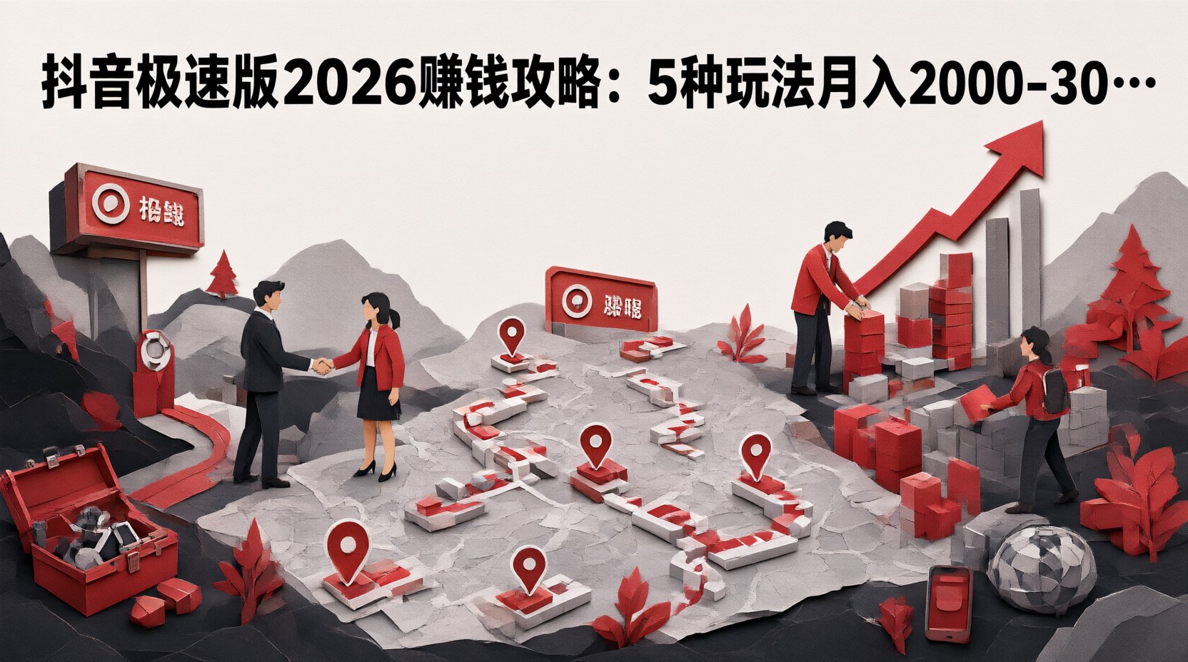 抖音极速版2026赚钱攻略：5种玩法月入2000-3000元