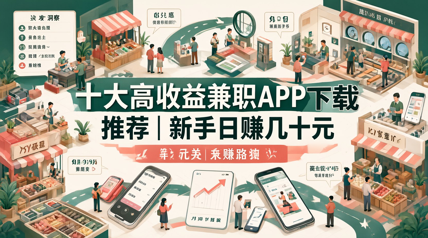 十大高收益兼职APP下载推荐｜新手日赚几十元