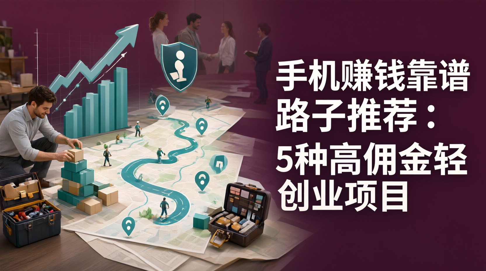 手机赚钱靠谱路子推荐：5种高佣金轻创业项目