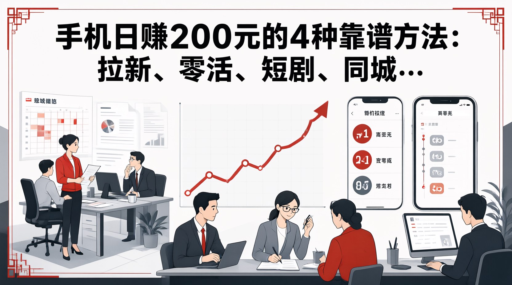 手机日赚200元的4种靠谱方法：拉新、零活、短剧、同城送达