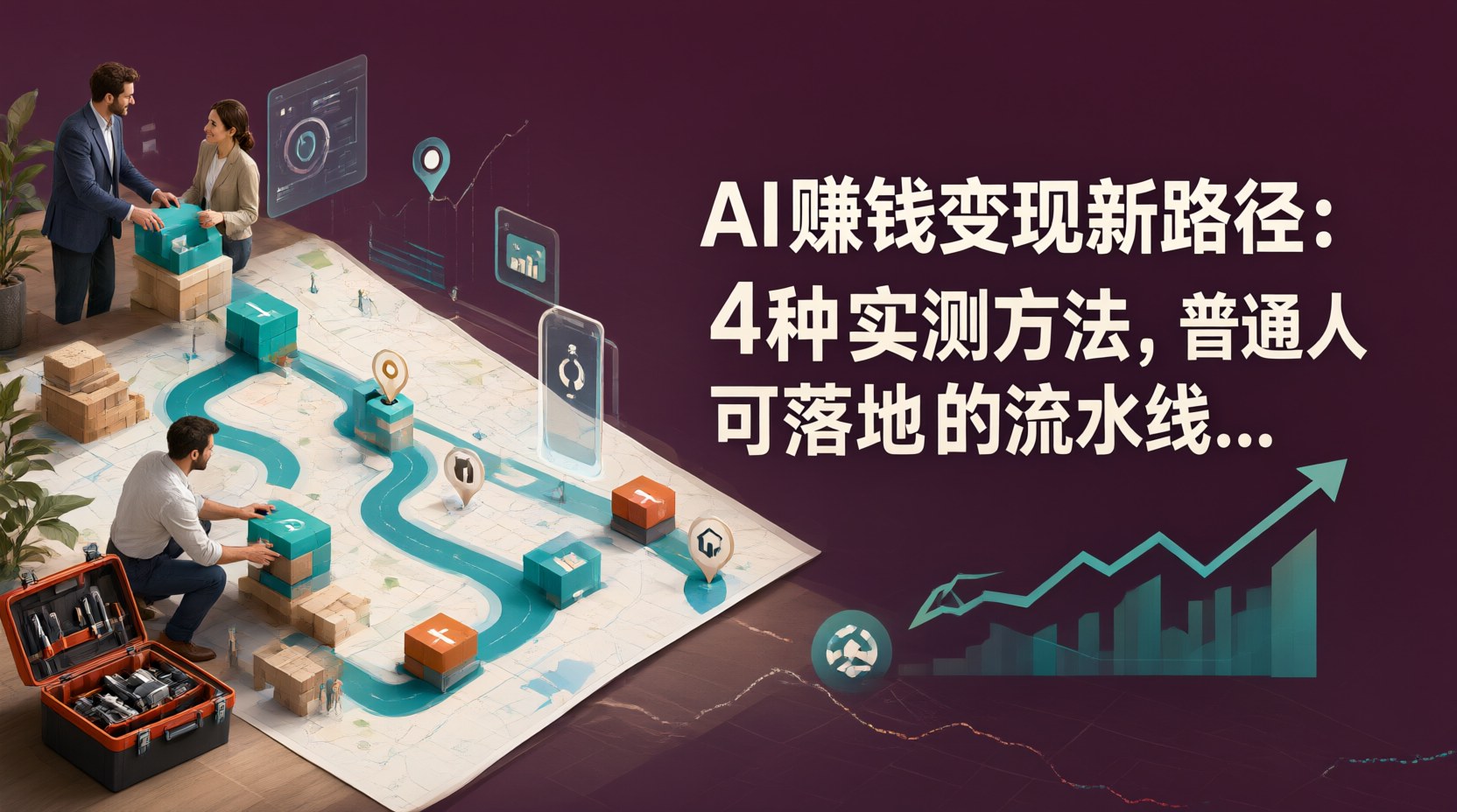 AI赚钱变现新路径：4种实测方法，普通人可落地的流水线操作