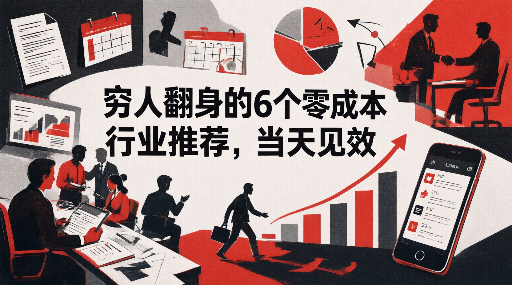 穷人翻身的6个零成本行业推荐，当天见效
