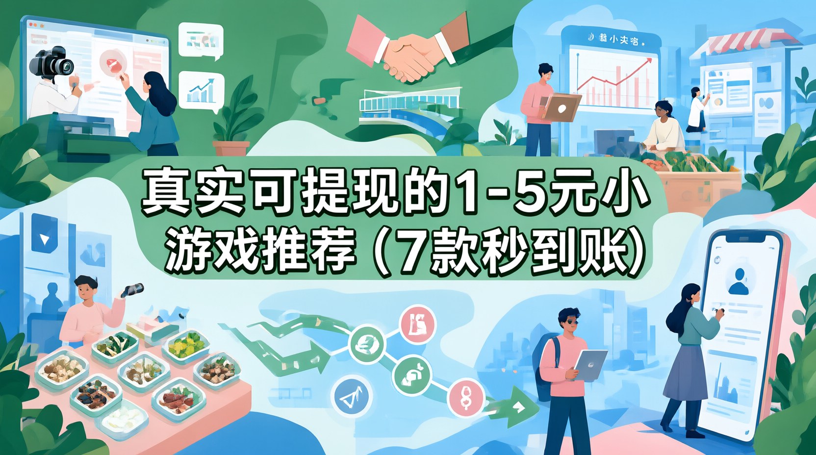 真实可提现的1-5元小游戏推荐（7款秒到账）