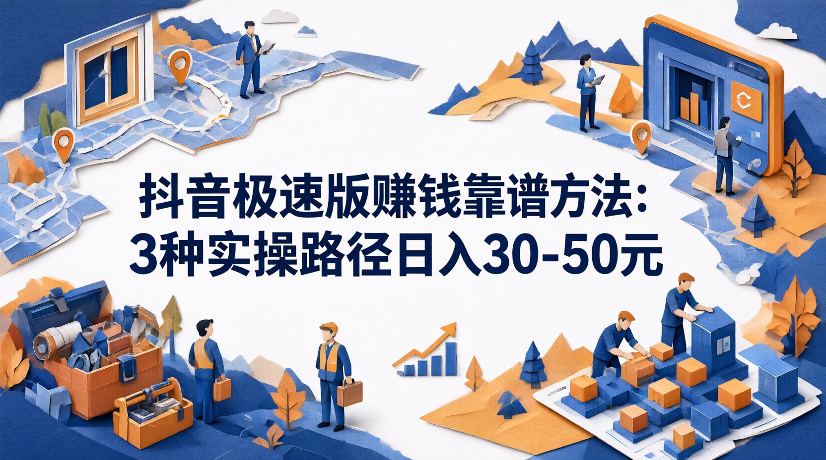 抖音极速版赚钱靠谱方法：3种实操路径日入30-50元