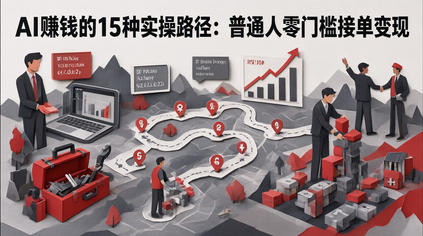 AI赚钱的15种实操路径：普通人零门槛接单变现