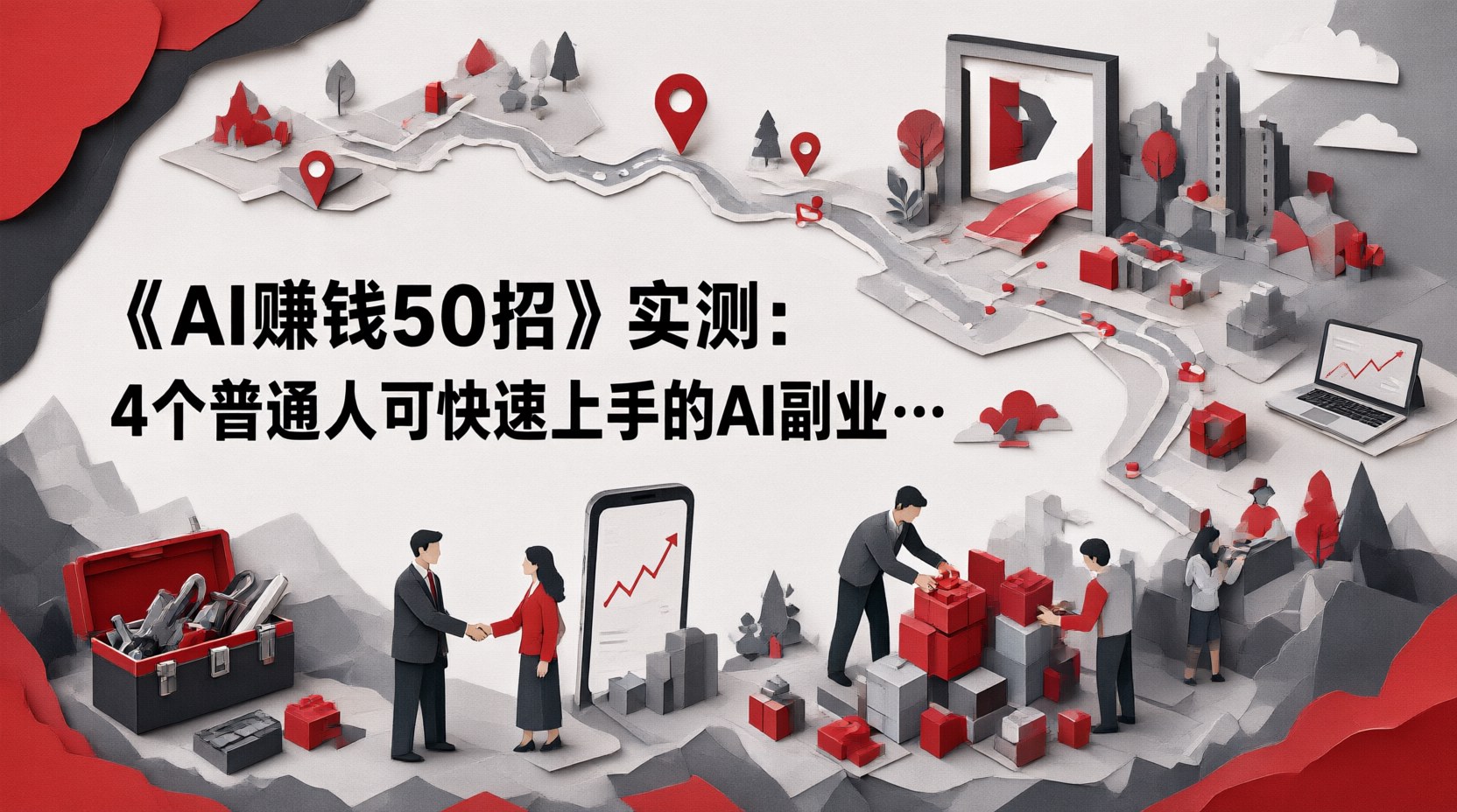 《AI赚钱50招》实测：4个普通人可快速上手的AI副业方法
