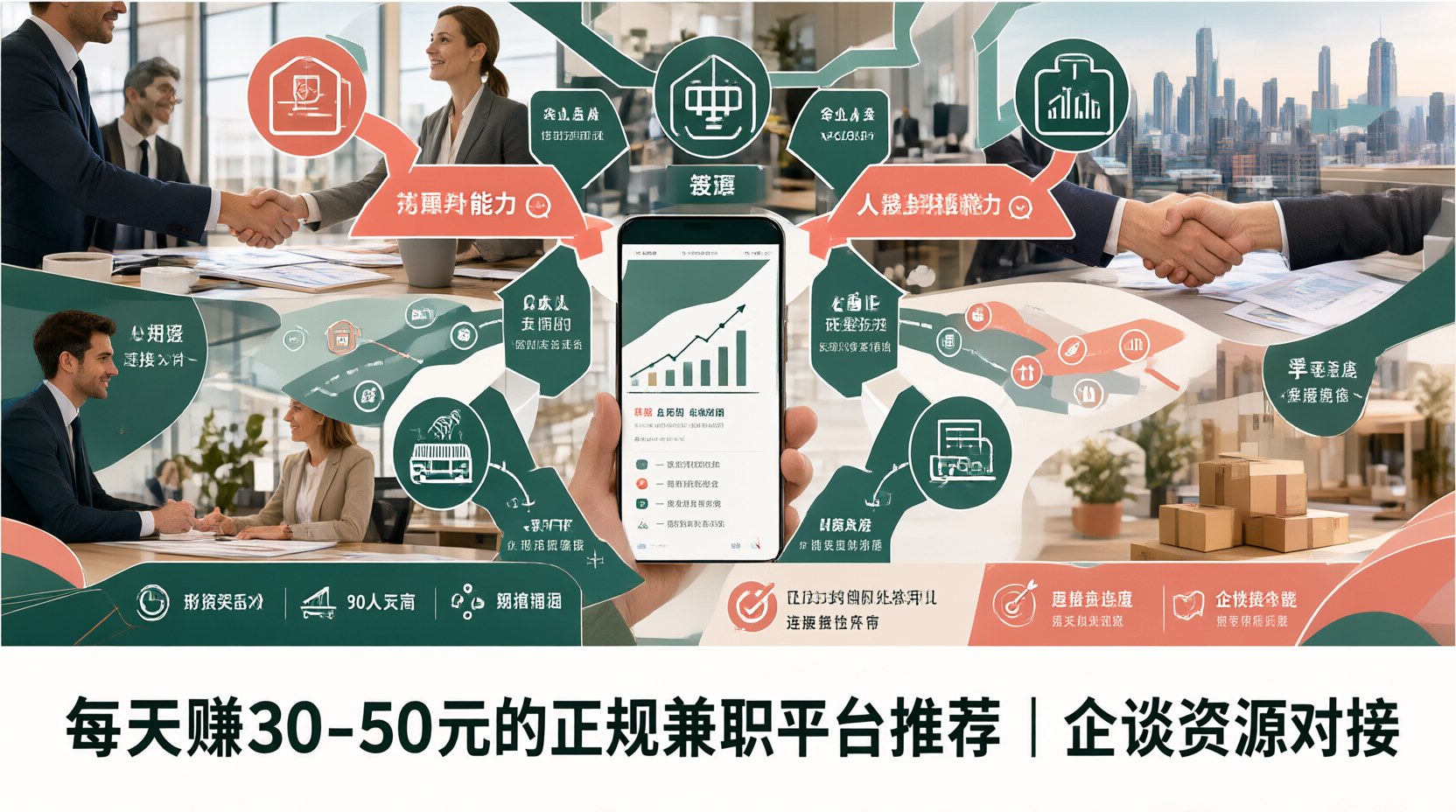 每天赚30-50元的正规兼职平台推荐｜企谈资源对接